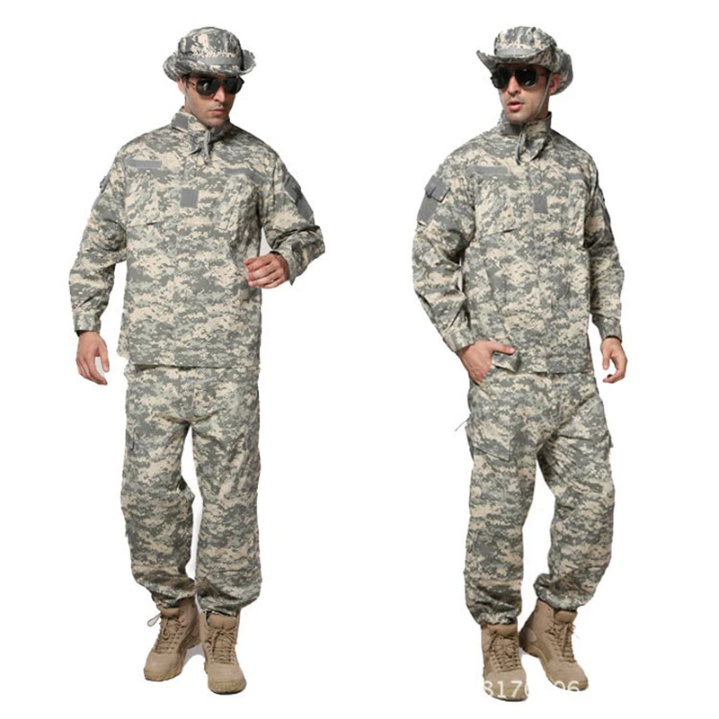 Мужской униформа Militar армейский Тактический костюм военный Солдат открытый боевой ACU Камуфляжный специальный комплект одежды