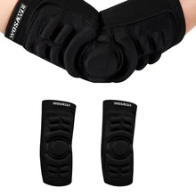 1 пара унисекс защита рукава для бега Спортивная ручная манжета налокотник для сноуборда налокотник для скейтбординга Скоба черный
