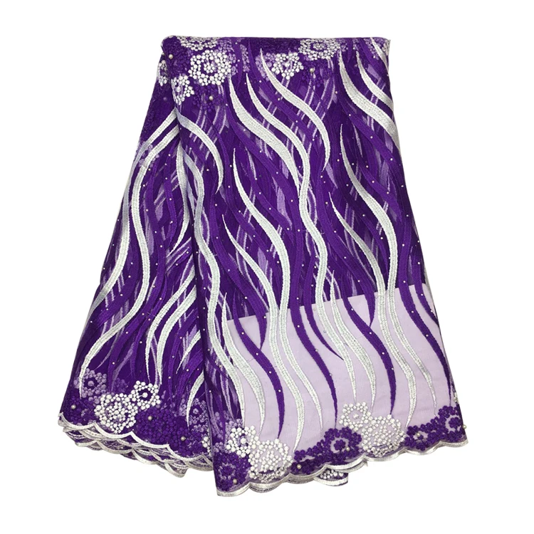 

5yards/lot 2018 High quality nigerian french lace african lace fabric for party dress FC17-WFI09 ,Africa lace fabric 5color