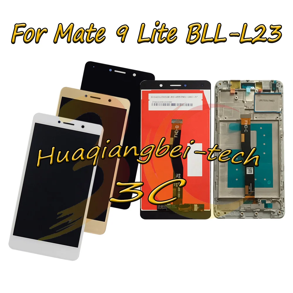 Pаспродажа 5,5 Новый Для Huawei Mate 9 lite BLL L23 Полный ЖК дисплей + сенсорный экран дигитайзер сборка + рамка крышка 100% тестирование