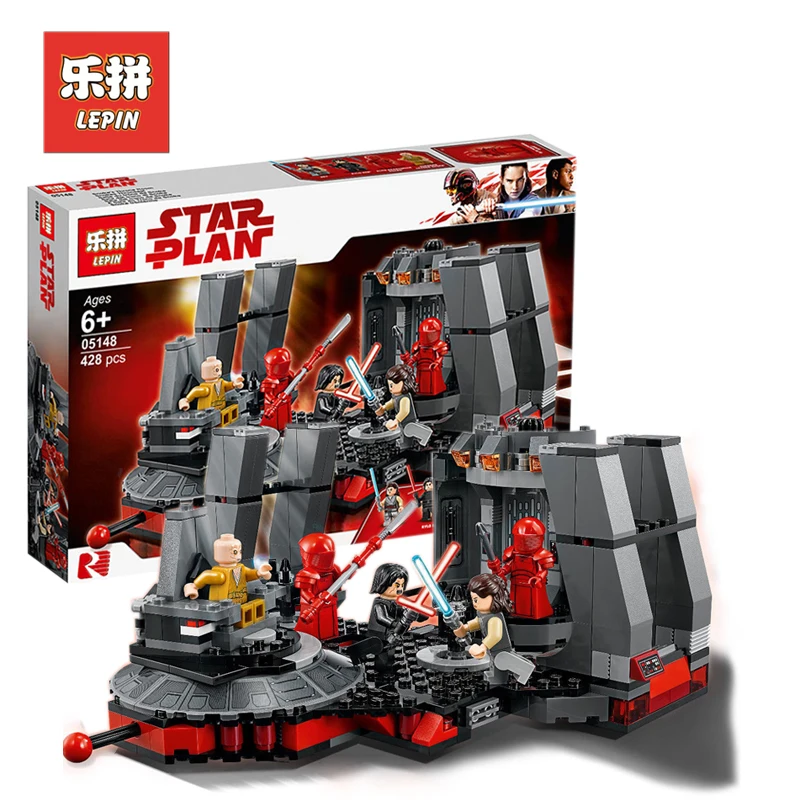 

2018 New Lepin 05148 Star Wars Snoke's Throne Room Set Model Building Kits Blocks Bricks Children Toys Compatible Legoing 75216