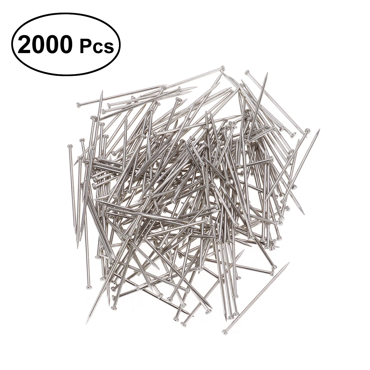 

2000 Pieces Head Pins Fine Satin Pin Dressmaker Pins Straight Pins Offices Pins for Jewelry Making Sewing and Craft