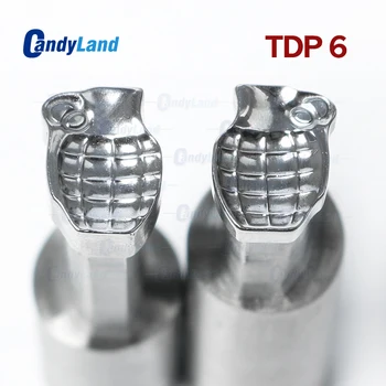 

CandyLand TDP6 Bomb Milk Tablet Die Punch Press Mold Sugar Punching Die Customized Logo Tablet Press Stamps For TDP Machine