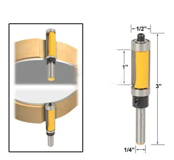 

1/2 "woodworking milling cutter imitation slotting cutter double bearing trimming knife