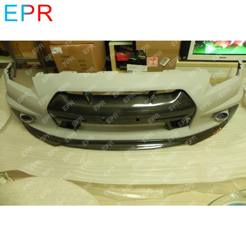 For Nissan GTR R35 Carbon Fiber Wald Front Lip (For Wald Front Bumper Only) Body Kit R35 Tuning Part For R35 GTR Carbon Lip For Nissan GTR R35 Carbon Fiber Wald Front Lip (For Wald Front Bumper Only) Body Kit R35 Tuning Part For R35 GTR Carbon Lip