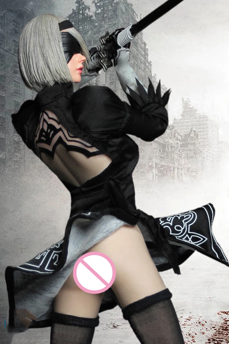 В наличии Коллекционная SET015 НИР автоматов YORHA 1/6 женский комплект одежды и голова