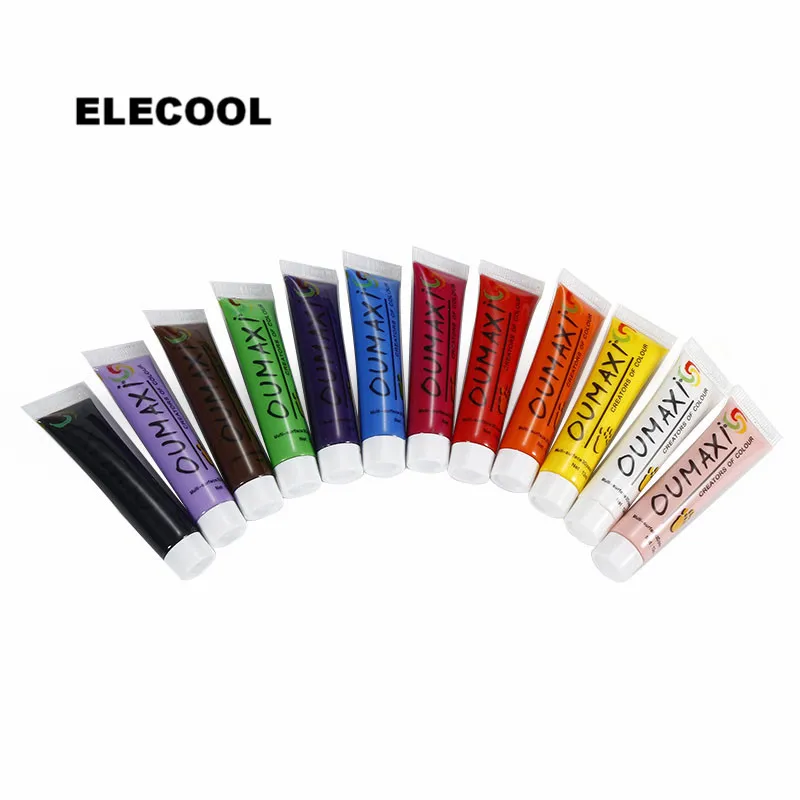 Elecool 12 мл УФ-гель, акриловый дизайн ногтей Полировка Для ногтей 3D художественое изображение для рисования искусства ногтей украшение для женщин