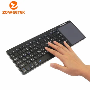 

Zoweetek K12BT-1 Brand New Utra-thin Mini Wireless Bluetooth Keyboard Mouse Touchpad English For Windows Android PC Tablet Pad