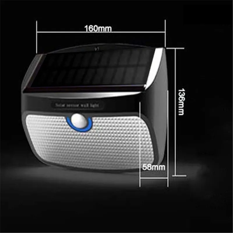 

Waterproof Solar Panel LED lights Wall Lamp Outdoor Garden Street Light Household Super Bright Human Sensor Garland Decoration