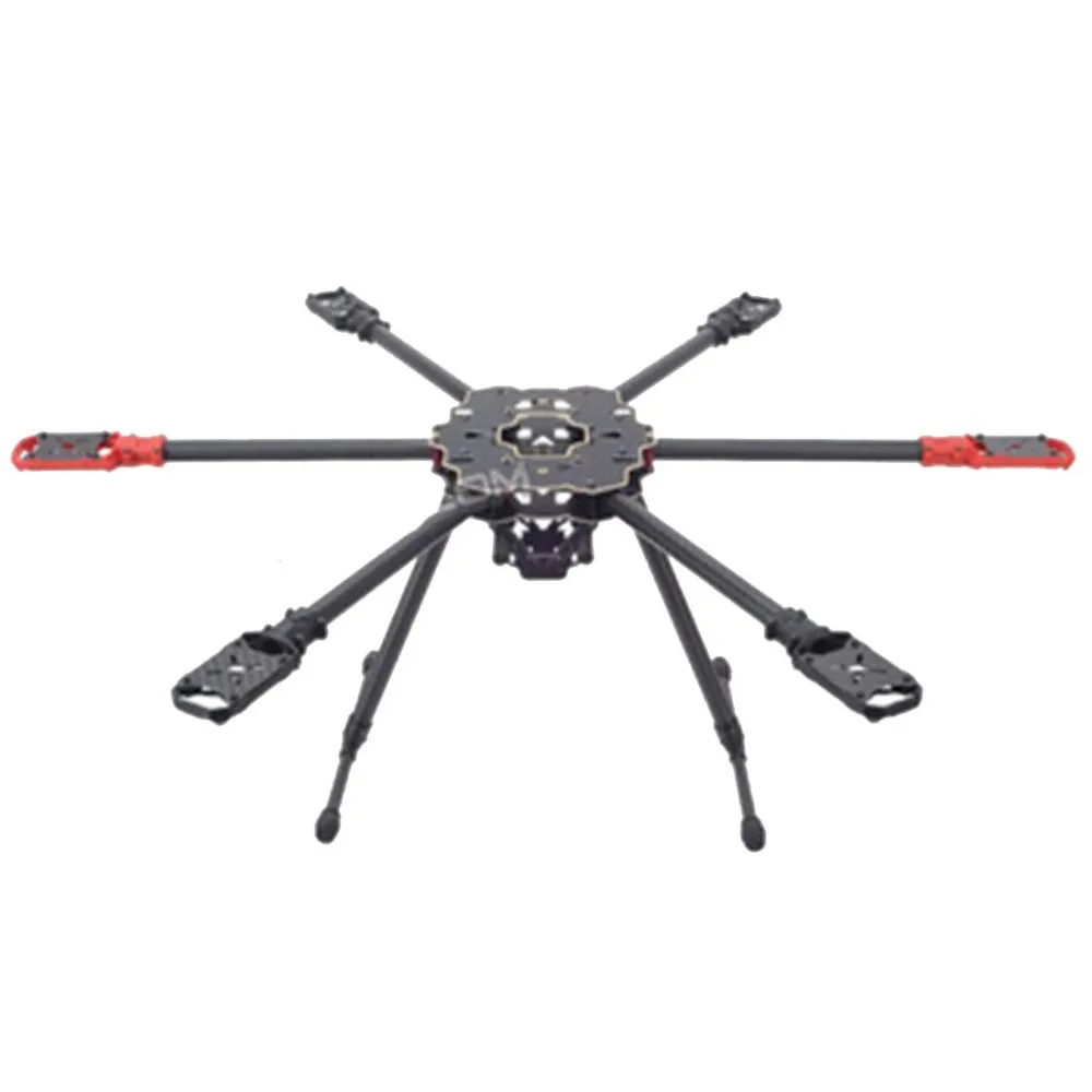 FPV HMF S680 Carbon Fiber 6 Axle Solder PCB Folding Hexacopter Frame Kit F09002