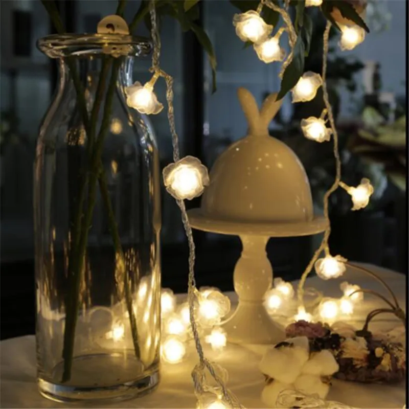 28LED Christmas light indoor 5M Fashion Holiday Lighting Rose Flower led string lights Party Christmas Decoration 28LED Christmas light indoor 5M Fashion Holiday Lighting Rose Flower led string lights Party Christmas Decoration