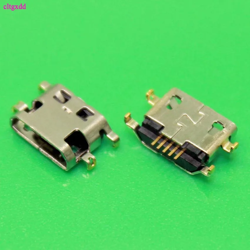 50 шт./лот Micro mini USB разъем для подключения зарядного порта Lenovo A708t S890/для Alcatel 7040N/для