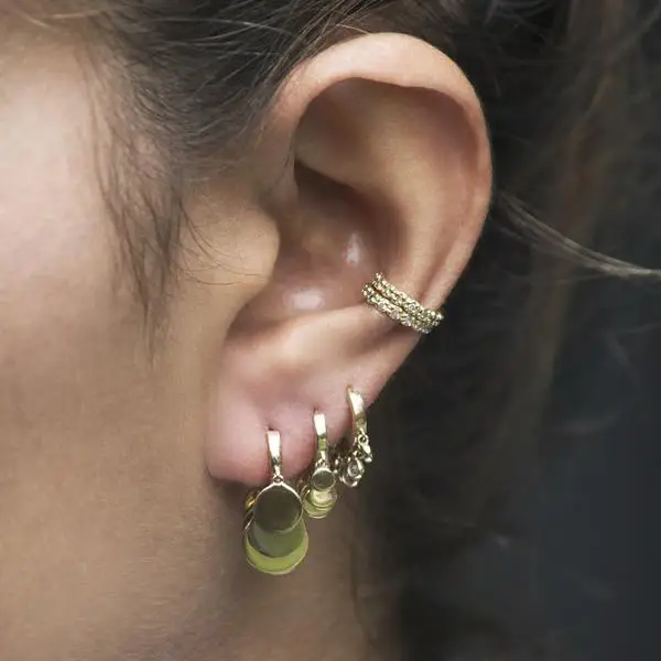 

mini circle hoop round plain dots charm elegance gold color women cute girl jewelry 2019 new arrived geometric charm CZ earrings