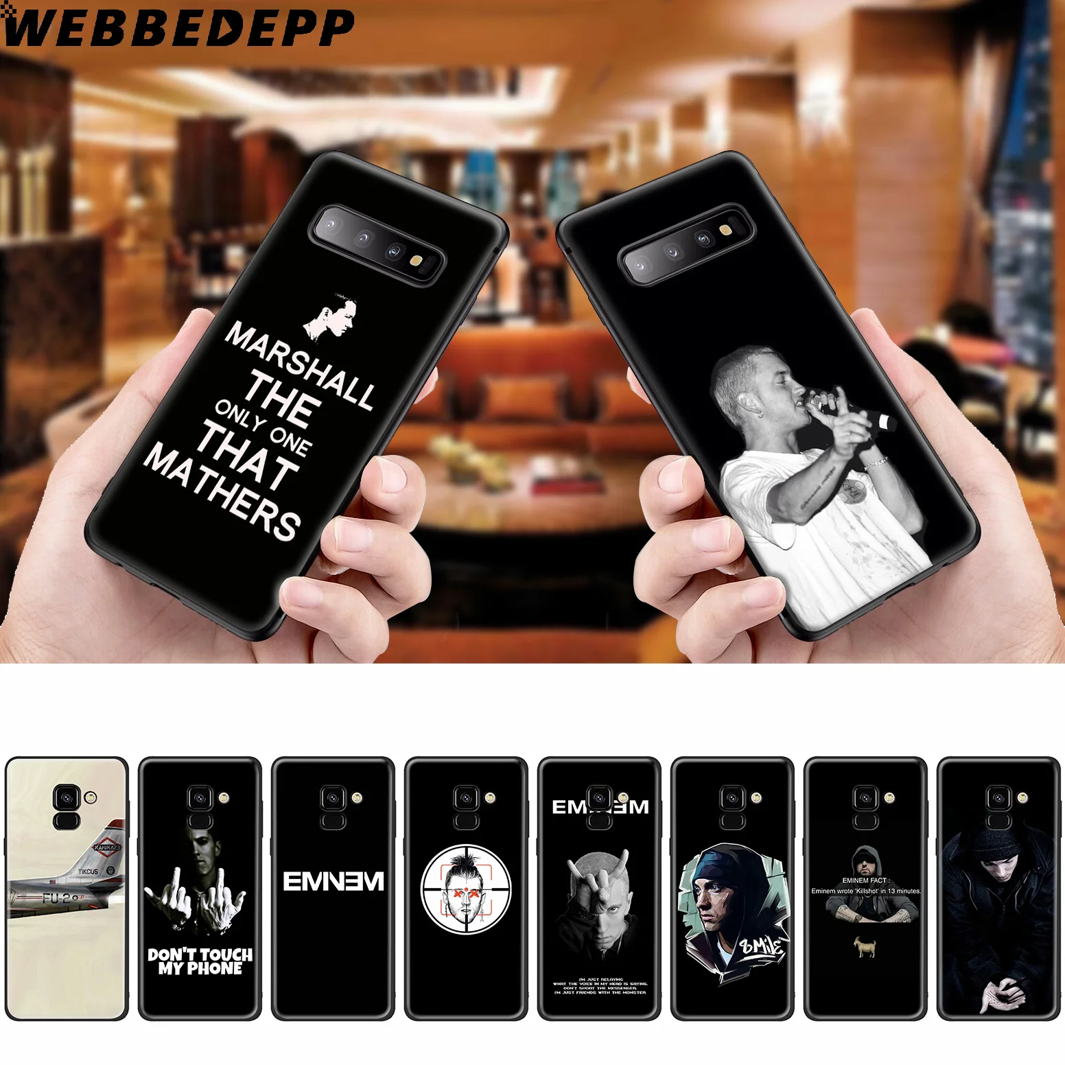 

WEBBEDEPP Eminem Rap God Silicone Case for Samsung Galaxy A3 A5 A6 A7 A8 A9 A10 A20 A30 A40 A50 A70 M10 M20 M30