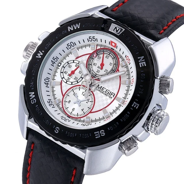 Buy MEGIR men�s quartz watch leather band Buy MEGIR men�s quartz watch leather band