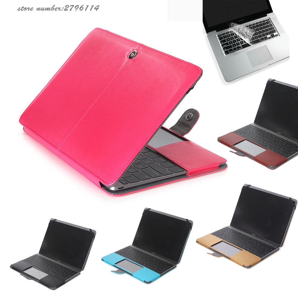 Флип чехол из искусственной кожи и с клавиатурой для Macbook Air Pro Retina 11 12 13 15 сумка