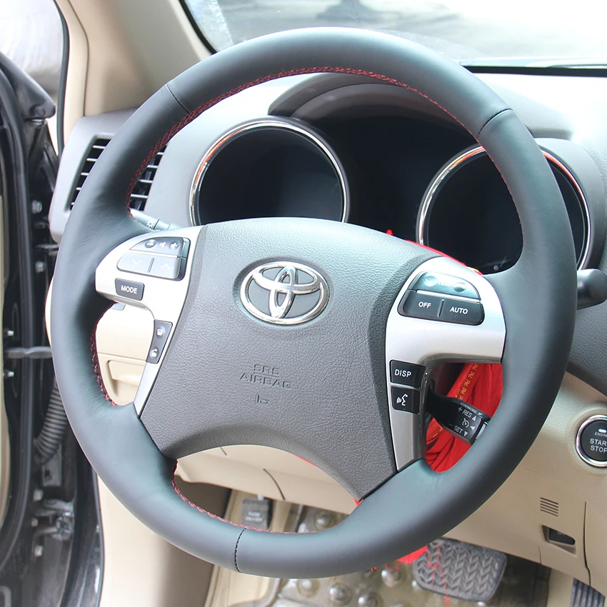 Чехол для Toyota Highlander Camry старой модели Рулевого колеса охватывает Натуральная