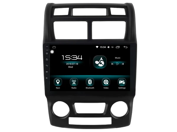 OTOJETA DSP стерео carplay android 8.1.2 автомобильное радио для KIA SPORTAGE 2004-2010 на Gps navi Ips экран видео плеер магнитофон