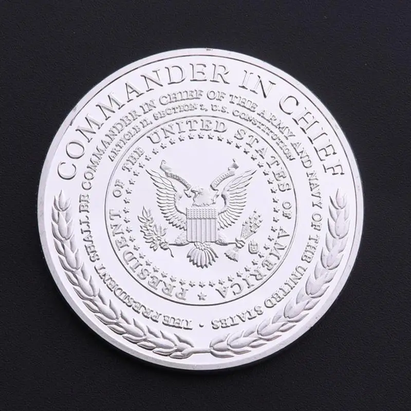 Американский Авраам Линкольн Civil War 1861 Сувенирные Монеты Серебряная позолоченная монета коллекция