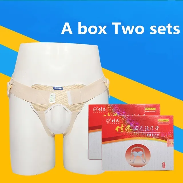 Free shipping Jiahe creamy white Hernia treatment belt
