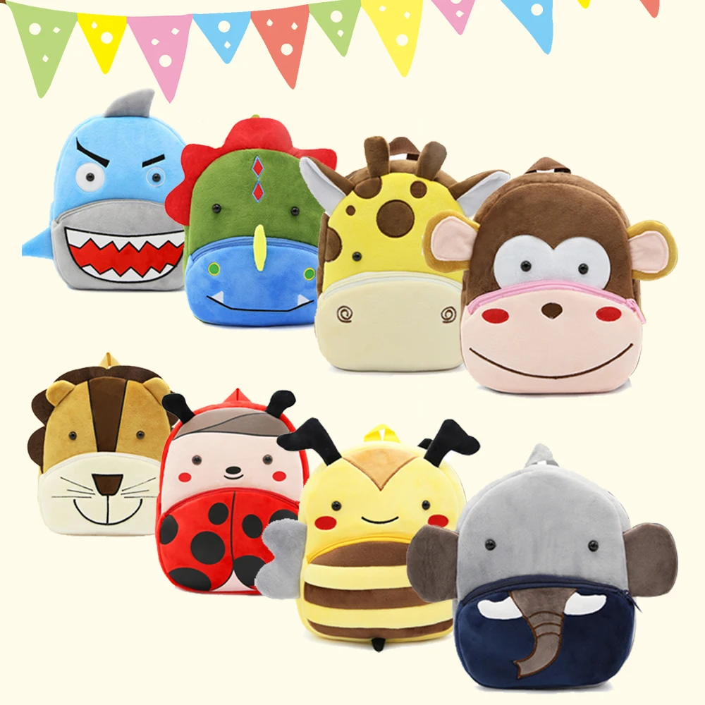 

Children Kids Outdoor Backpack Cute Small Toddler Schoolbag 3D Animal Cartoon Mini Book Bags