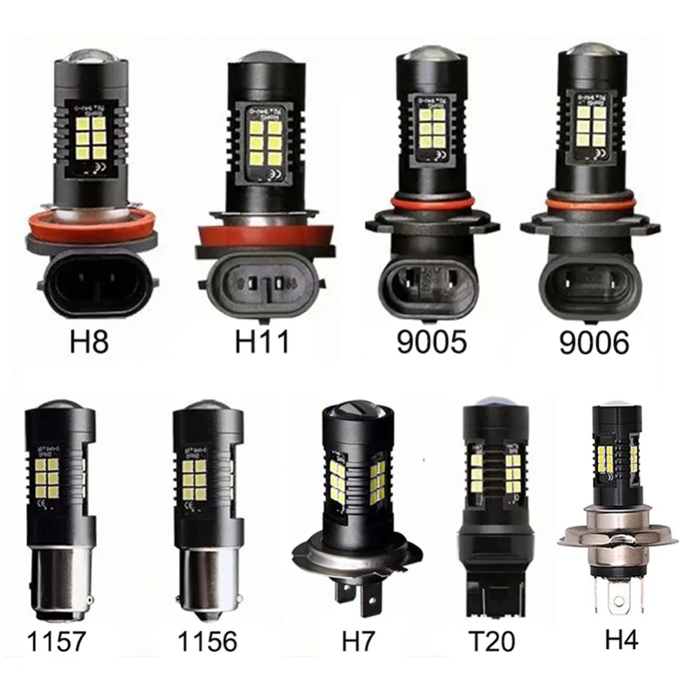 Новинка, 1 шт. Водонепроницаемый H7 H8 H11 9005 9006 1156 BA15S 1157 BAY15D T20 7443 Светодиодная лампа для Авто Хвост DRL Вождение автомобиля Туман свет лампы#293537