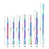 LILYCUTE Dual-ended Nail Cuticle Pusher Colorful Stainless Steel Chameleon Cuticle Dead Skin Remover UV Gel Nail Tools ► Photo 2/6
