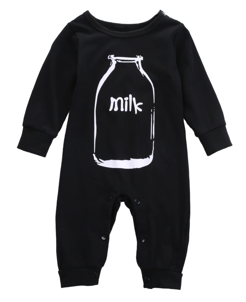 Комбинезоны с длинным рукавом молочной бутылкой|boy newborn|baby boy girlnewborn baby clothes cotton |