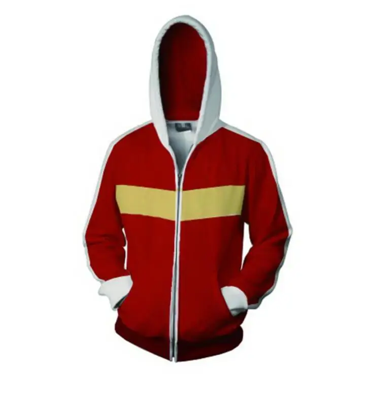 

2018 Hot Anime cosplay hoodies Voltron:Legendary Defender 3d Hoodies Shiro/Keith Cosplay sweatshirts Jacket 3D printing