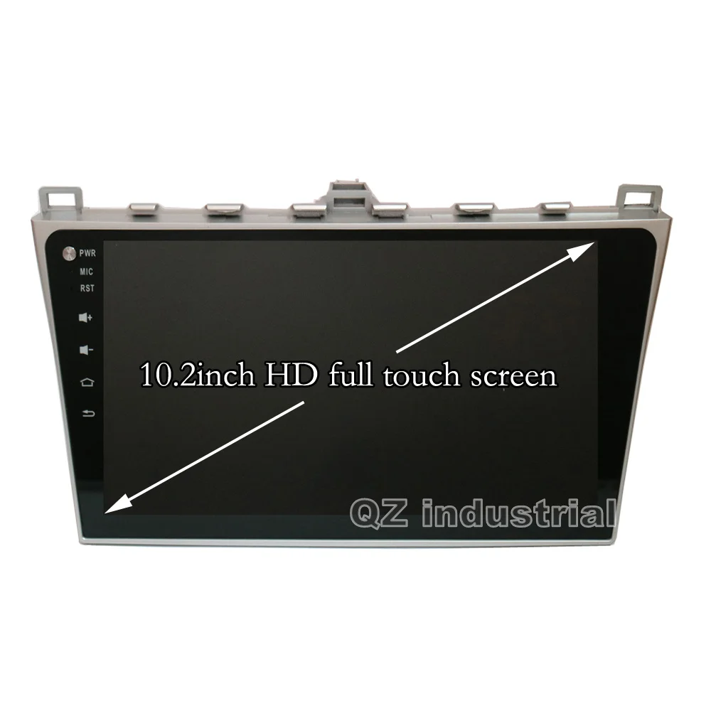 Clearance QZ industrail HD 10.2" 8core Android 8.1 T8 for MAZDA 6 Car DVD Player 2012-2014 with 3G 4G GPS WIFI BT Radio Navi SWC RDS Map 1
