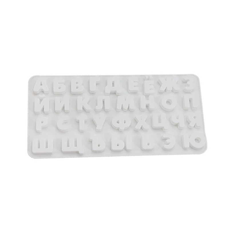Silicone Baking 3D Alphabet Russian Letters Cookie Chocolate Fondant Mold Candy Cake Decorating Sugar Craft Molds Tools | Дом и сад