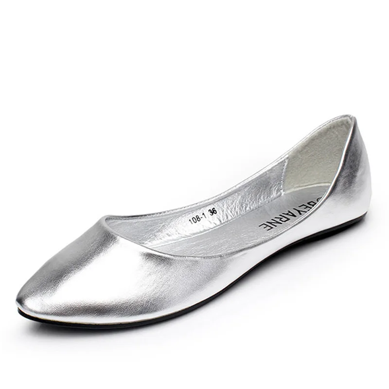 

New Fashion Plus Size 35-41 Fashion Flats for Women Pointed Toe Soft Outsole Flat Heel Shoes Single Street Fashion Flats E739