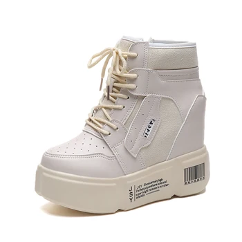 

Spring And Autumn New Wild Martin Boots Korean Version Of The Thick Bottom Of The Increase In Women Shoes Wild Flat Shoes