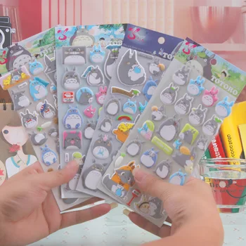 

20pcs/lot Scrapbooking decoration stickers Japan cartoon 3D Animals design Luminous sticker /Papelaria Material escolar