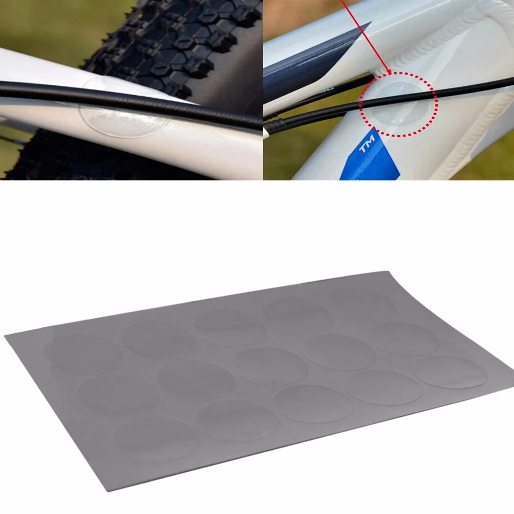 

2 Sheets Transparent Bike Protect Sticker Cycling Frame Sticker Sheet Soft Mountain Bicycle Sticker Cycling repair tool