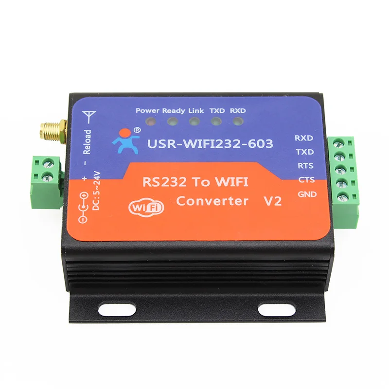 

F18831 USR-WIFI232-603 V2 RS232 Wifi Wireless to Serial Server Converter Module Built-in Webpage with RS232 Terminal Interface