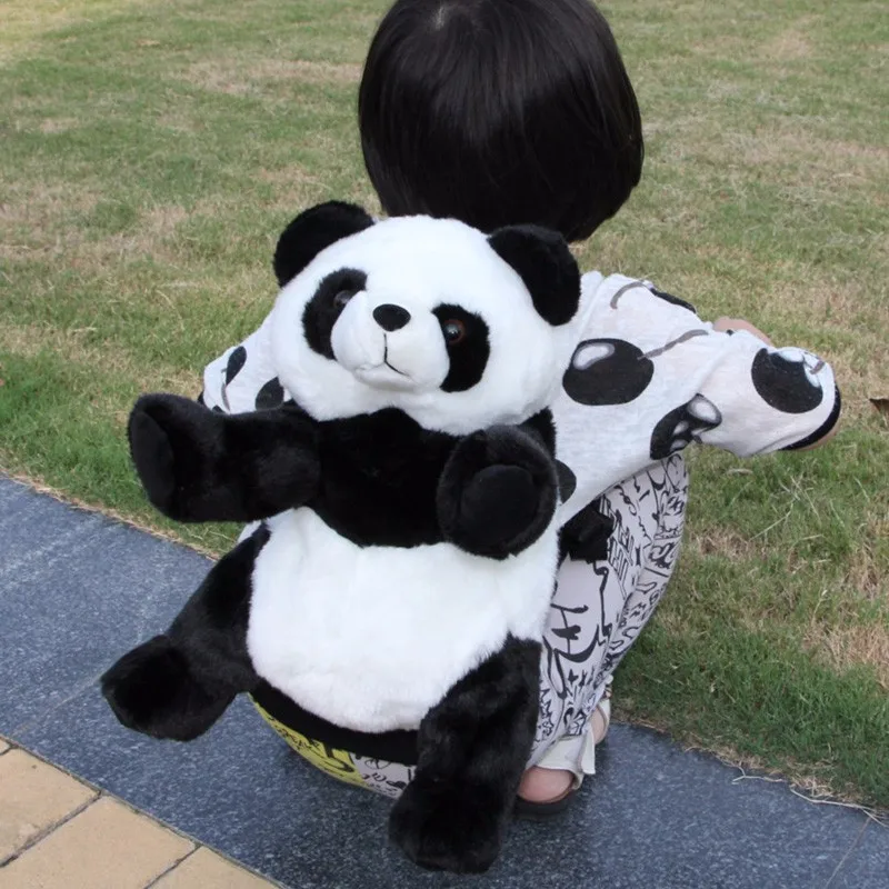 Рюкзак 48 см с пандой, новинка года, плюшевая сумка с объемным изображением животных, черно-белая панда, кукла, подарок на день рождения для ребенка, рюкзак для школьниц-подростков