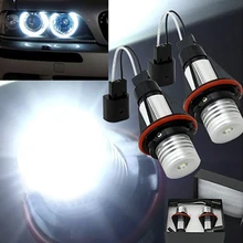 2Pcs 3W 7000K LED Halo Angle Eyes Xenon Marker Light Bulb for BMW E39 E53 E87