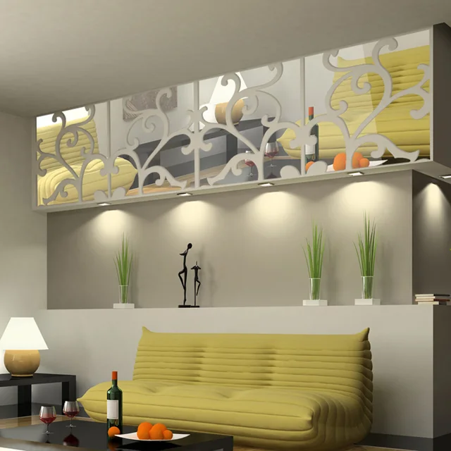 3D DIY Home Decoration Mirror Stick Modern Waterproof Design Living Room Bedroom Wall Stickers 3D DIY Home Decoration Mirror Stick Modern Waterproof Design Living Room Bedroom Wall Stickers