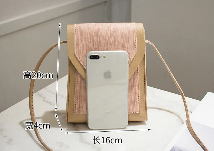 SUBIN модная универсальная сумка для телефона на плечо Карманный Кошелек сумка на шею ремень цветная магнитная пряжка милая сумка