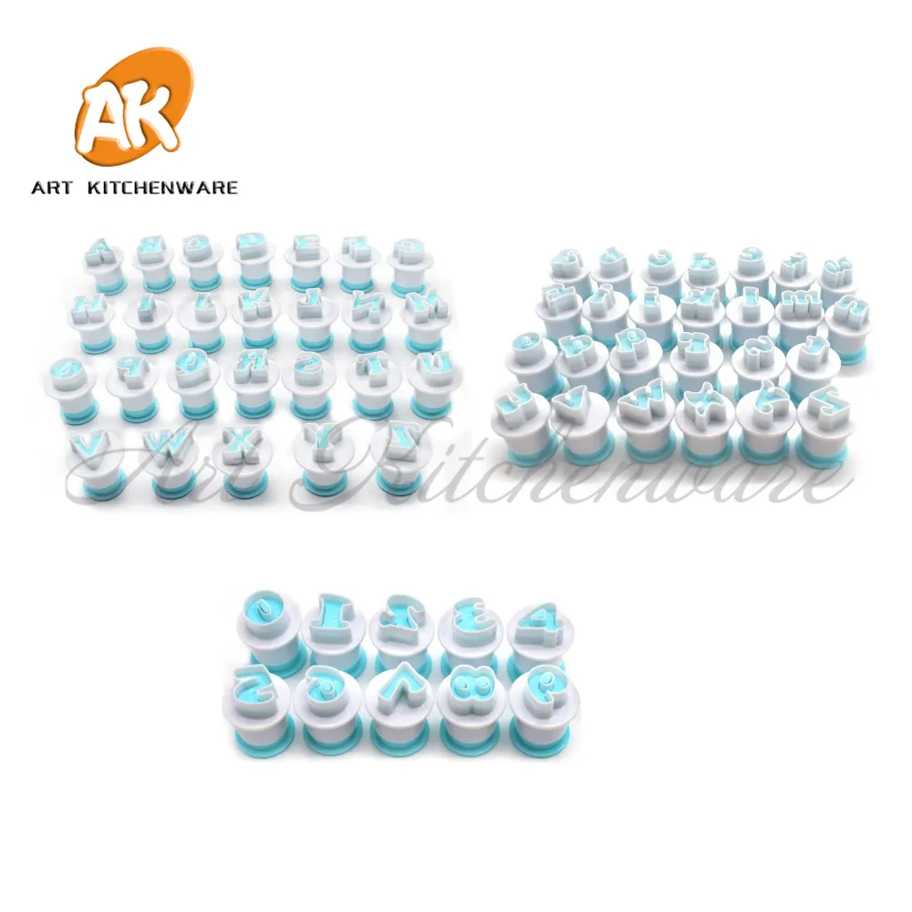 

Uppercase Lower Case Number Cookies Cutter Mold Fondant Cake Mold Plastic Moulds for Cake Decorating Tool Bakeware AT-PC-62