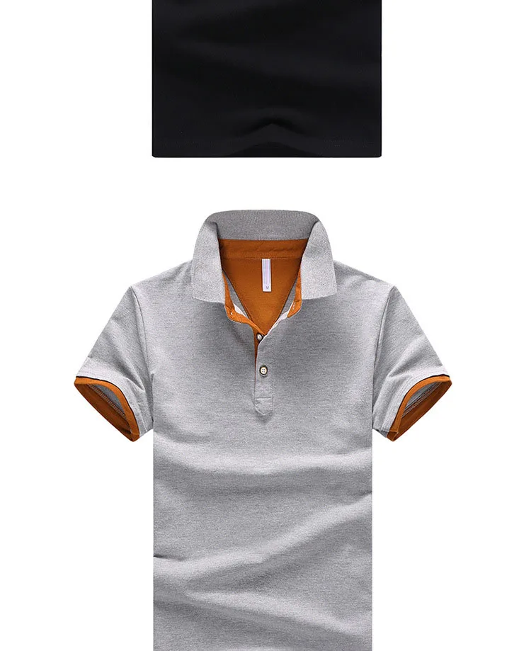 FALIZA, новинка, однотонные хлопковые рубашки поло, мужские рубашки поло с отложным воротником, 4XL, повседневные рубашки с коротким рукавом, летние TX-104