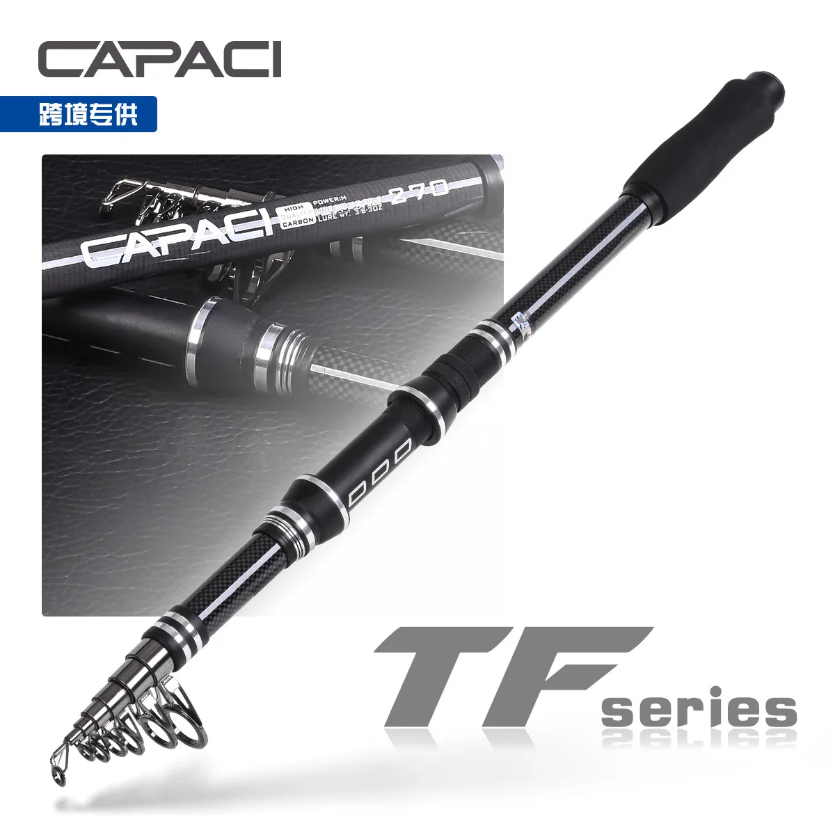 LEO TF black sea pole Aluminum alloy handle Lure cast rod Fishing Tackle Telescopic Fishing rod