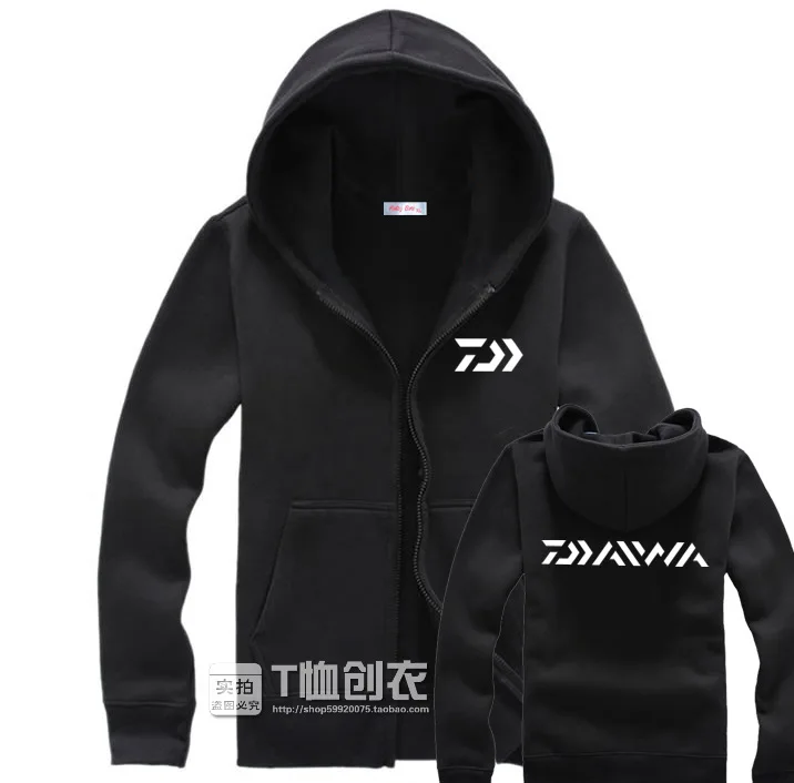 

2018 DAIWA NEW Fishing clothes thicken Long sleeve Autumn And Winter Hooded Keep warm outdoors DAIWAS coat DAWA Free shipping