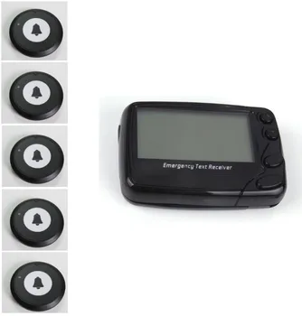 

Free shipping. Pocsag paging system, emergency text pager, 5pc one key buttons, waiter buzzer system, pager restaurant call bell