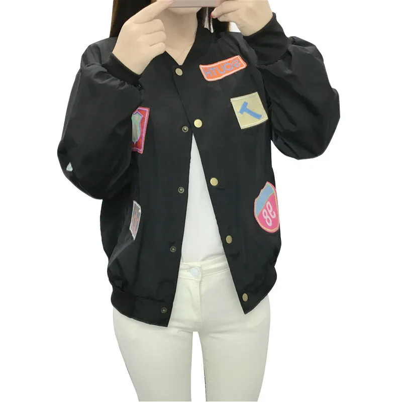 

Winter Coats and Jackets Women Autumn Clothes Streetwear Long Sleeve Outerwear Womens Black White Pink Jacket Female L1