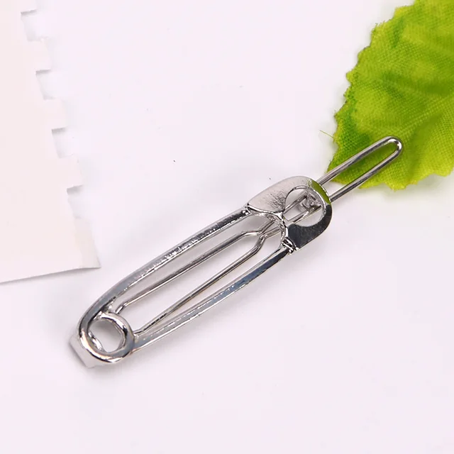 1PC Women Fashion Paperclip Hair Clips Girls Metal Minimalist