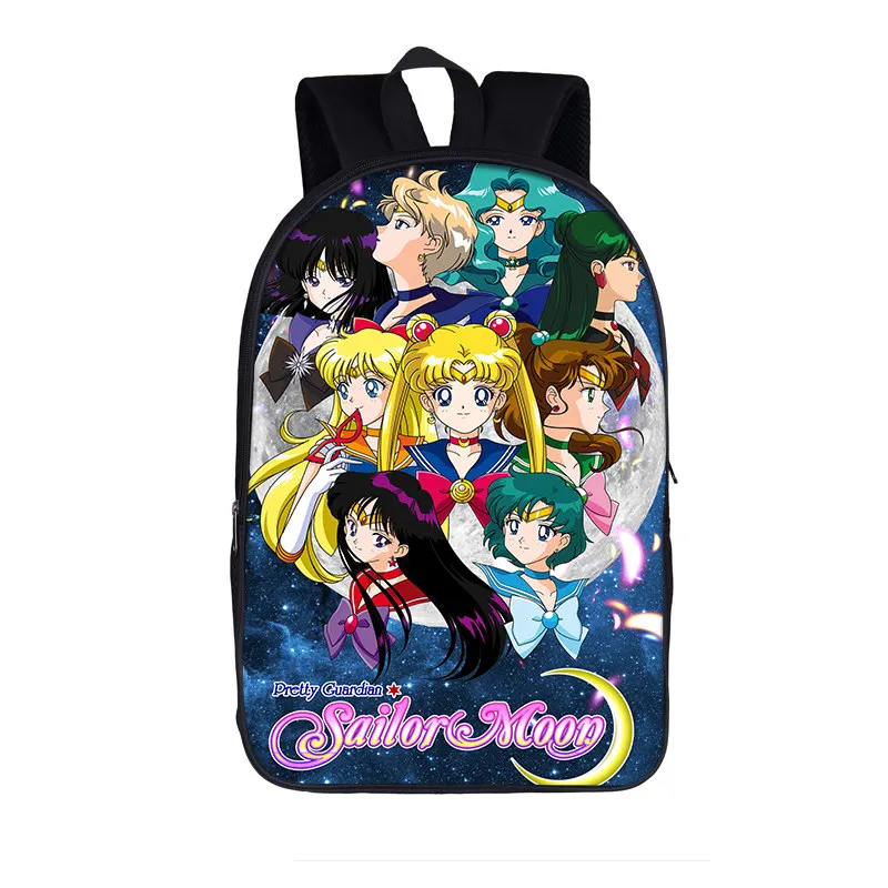 Японский аниме Сейлор Мун принт рюкзак для девочек-подростков детские школьные сумки мультфильм луна Дети школьный рюкзак сумки для книг - Цвет: 16sailormoon017