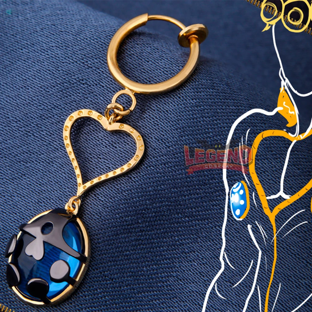 

Anime JOJO JoJo's Bizarre Adventure Golden Wind Giorno Giovanna Cosplay eardrop earrings ladybird props accessories