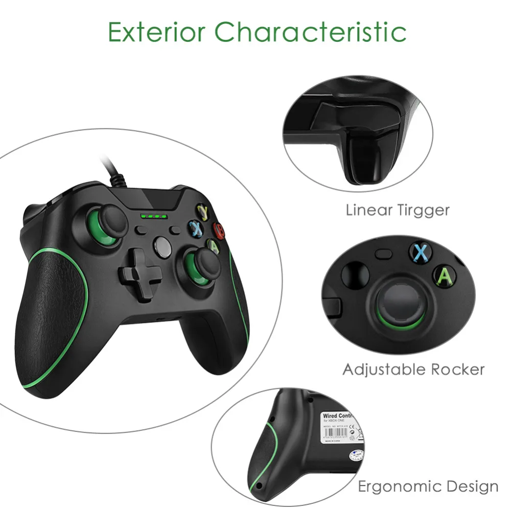 USB проводной контроллер для Microsoft Xbox One геймпад тонкий ПК Windows Mando one